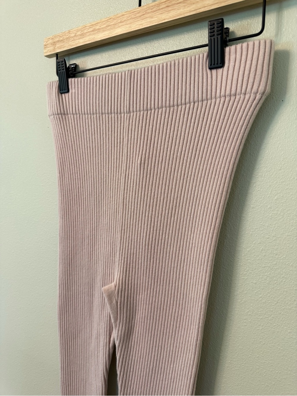 Lunya Cozy Cotton Silk Ribbed Leggings NWT Small Blush Pink - Picture 4 of 8